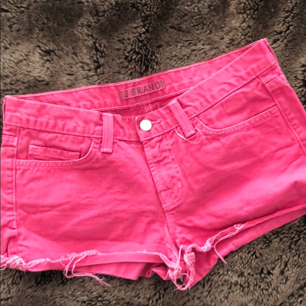 J Brand bright fuchsia shorts